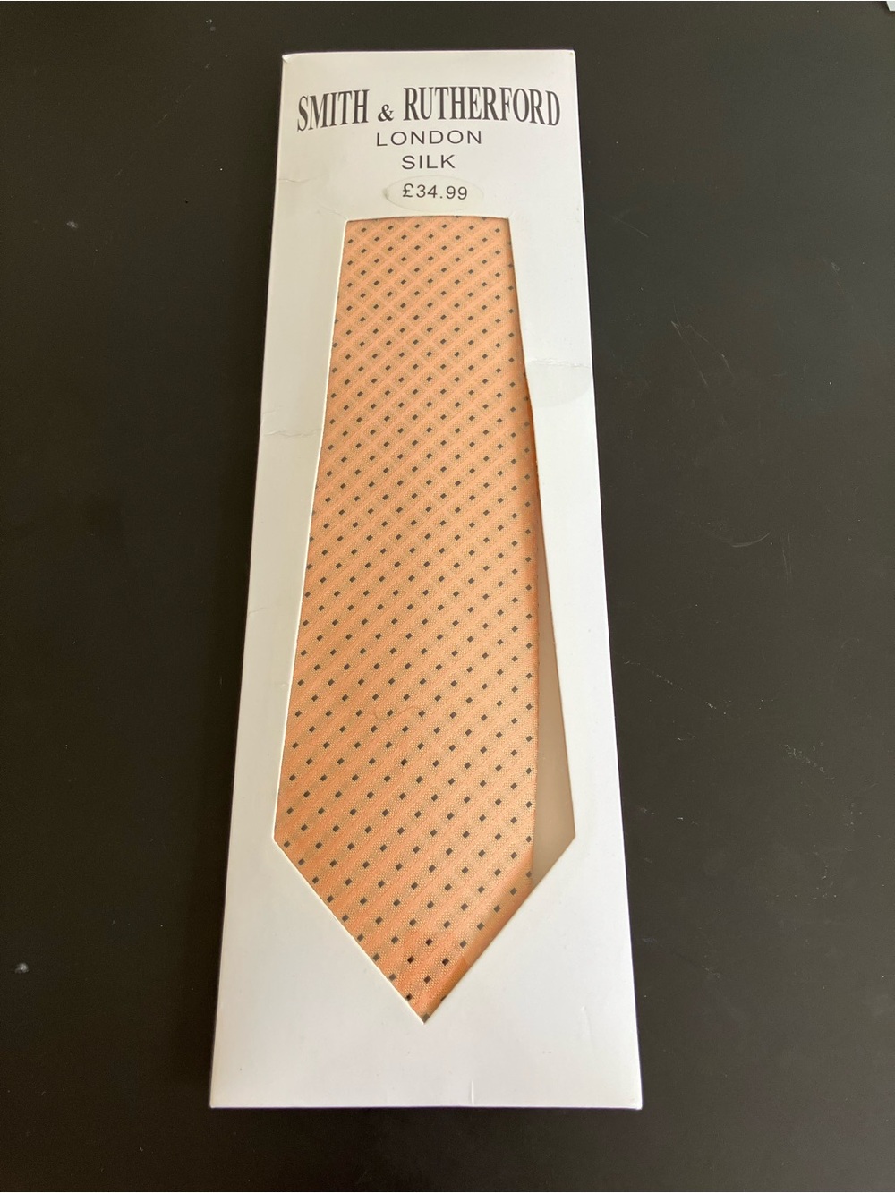 Silk Yellow Tie with Dot Motif